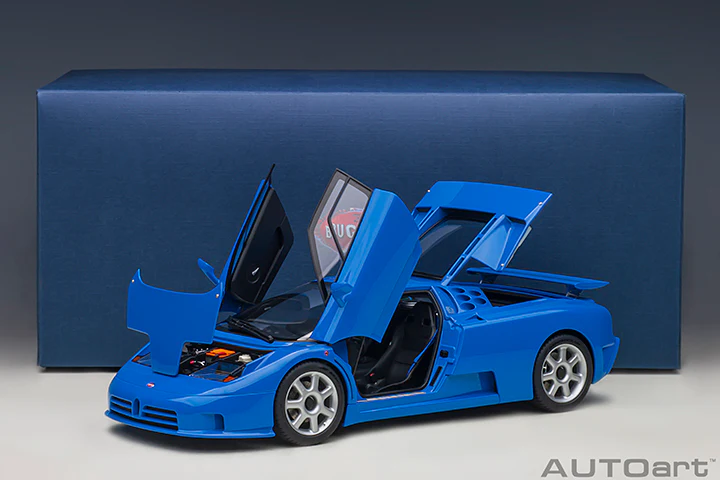 AUTOart Bugatti EB110 SS French Racing Blue 1:18 - Image 20