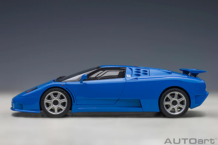 AUTOart Bugatti EB110 SS French Racing Blue 1:18 - Image 3