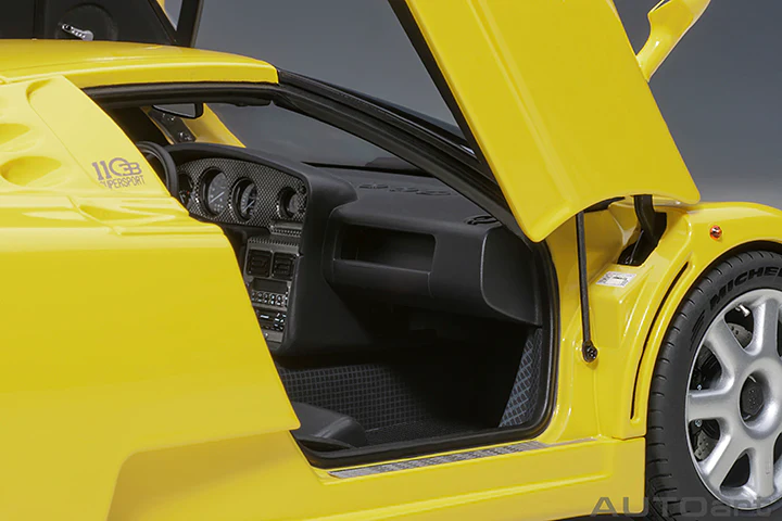 AUTOart Bugatti EB110 SS Giallo Bugatti (Yellow) 1:18 - Image 10