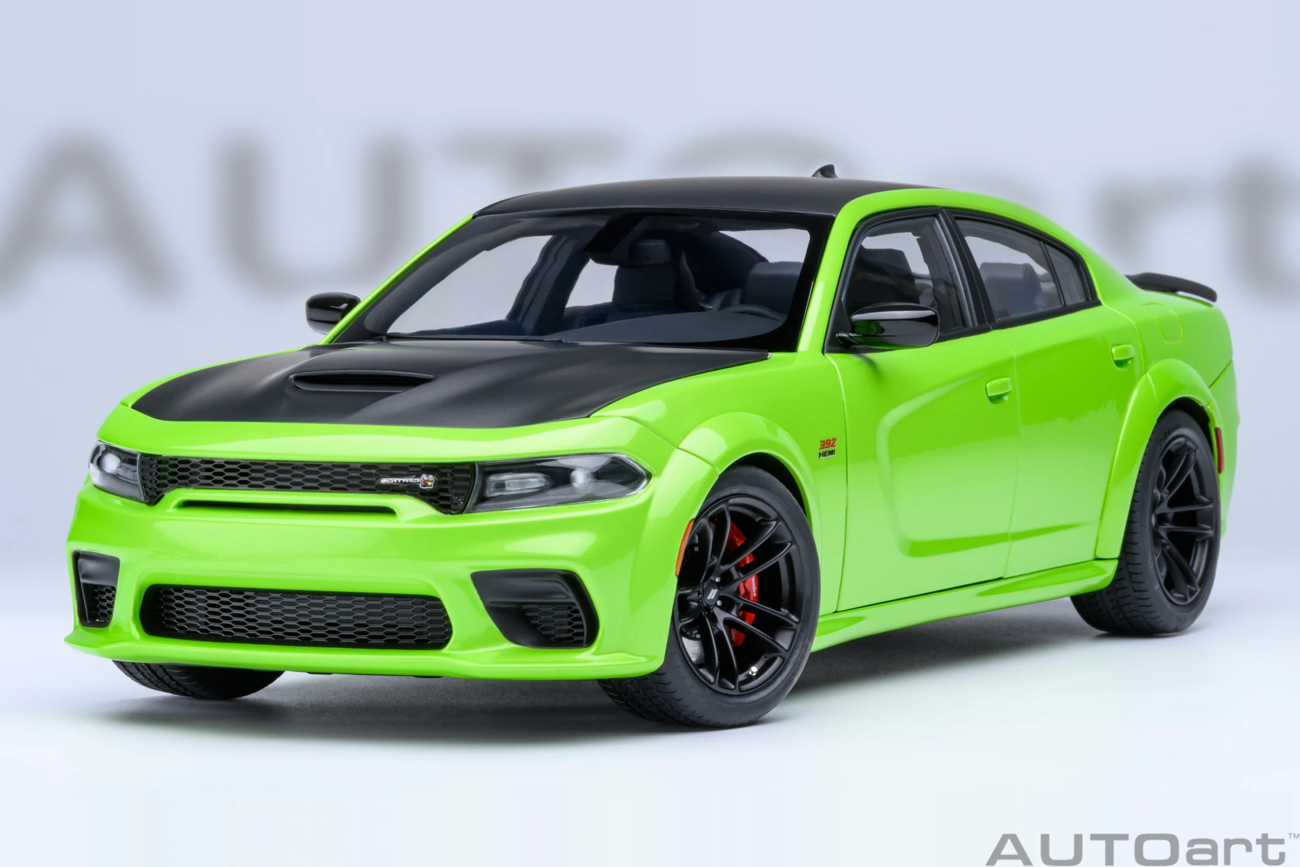 AUTOart Dodge Charger R/T Scat Pack Widebody Sublime Green 1:18 - Image 16