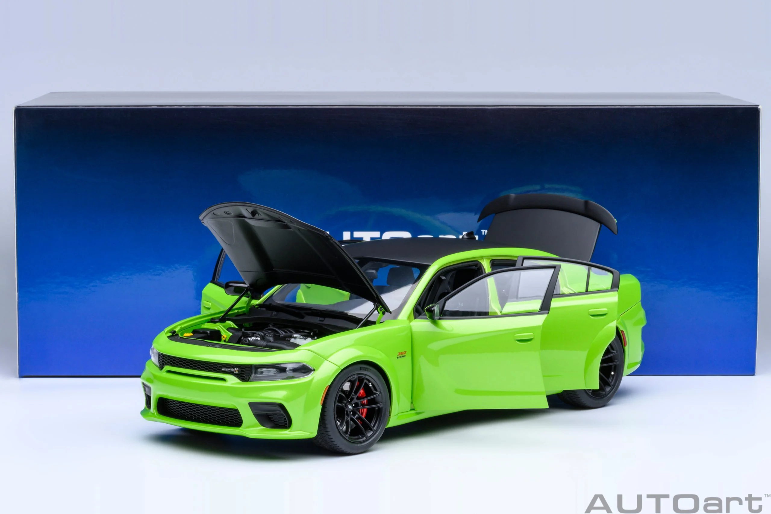 AUTOart Dodge Charger R/T Scat Pack Widebody Sublime Green 1:18 - Image 19