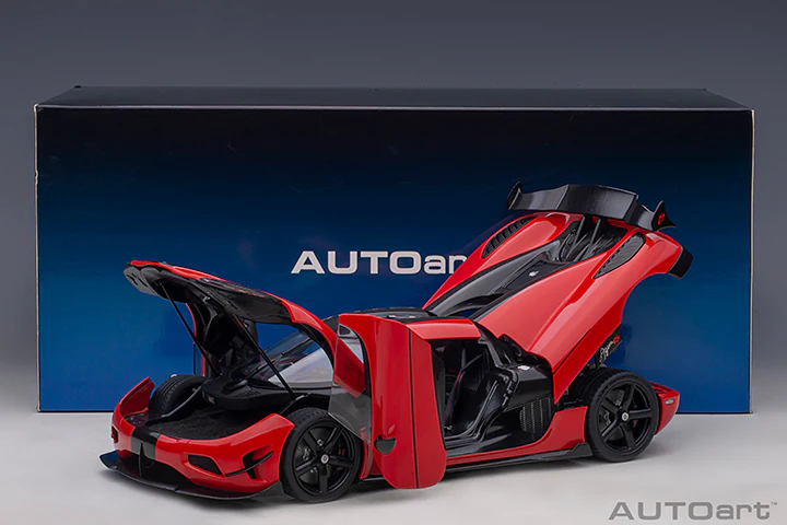 AUTOart Koenigsegg Agera RS Spyder Chili Red & Carbon Black 1:18 - Image 21