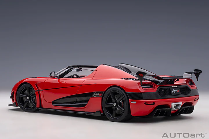 AUTOart Koenigsegg Agera RS Spyder Chili Red & Carbon Black 1:18 - Image 3