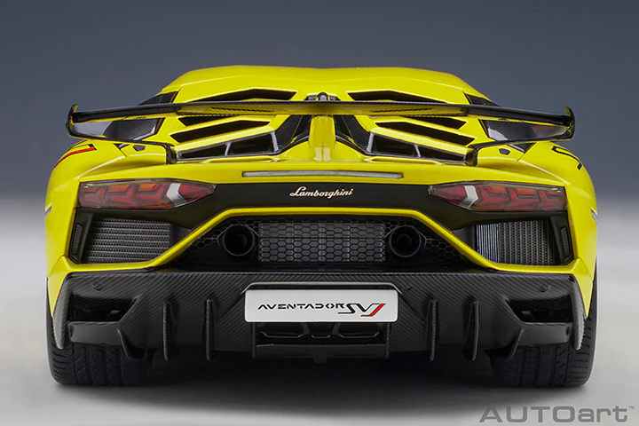 AUTOart Lamborghini Aventador SVJ Giallo Tenerife (Pearl Yellow) 1:18 - Image 6