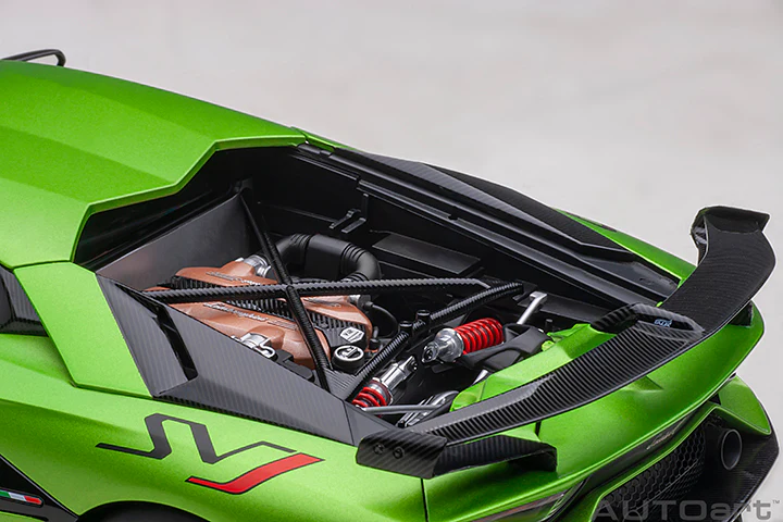 AUTOart Lamborghini Aventador SVJ Verde Alceo (Matte Green) 1:18 - Image 12