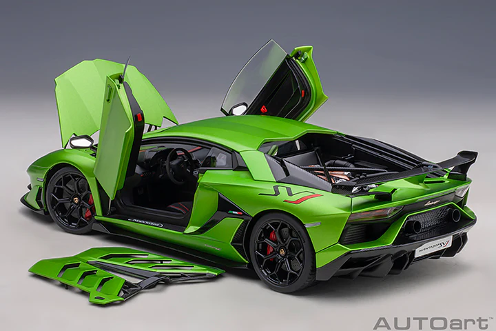 AUTOart Lamborghini Aventador SVJ Verde Alceo (Matte Green) 1:18 - Image 13