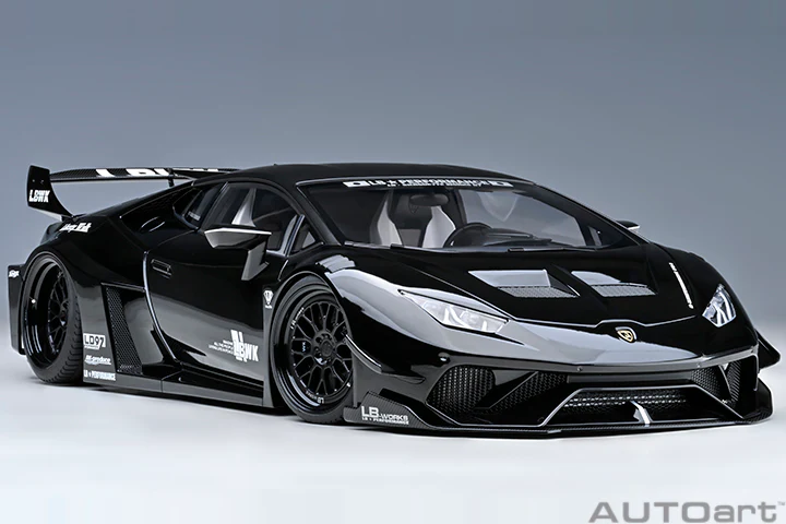 AUTOart Lamborghini Huracan GT Liberty Walk LB Silhouette Works Black 1:18 - Image 16