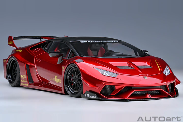 AUTOart Lamborghini Huracan GT Liberty Walk LB Silhouette Works Red 1:18 - Image 16