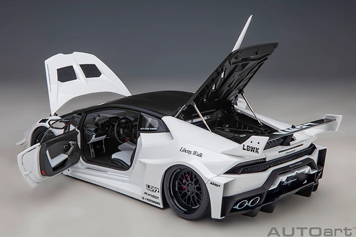 AUTOart Lamborghini Huracan GT Liberty Walk LB Silhouette Works White 1:18 - Image 15