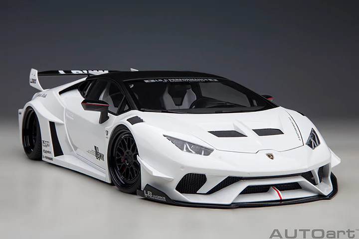 AUTOart Lamborghini Huracan GT Liberty Walk LB Silhouette Works White 1:18 - Image 16
