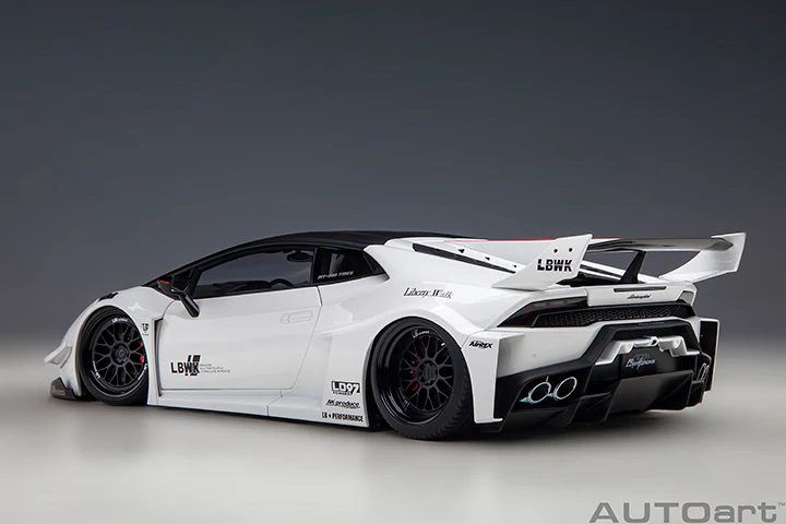 AUTOart Lamborghini Huracan GT Liberty Walk LB Silhouette Works White 1:18 - Image 2