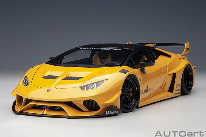 AUTOart Lamborghini Huracan GT Liberty Walk LB Silhouette Works Yellow Metallic 1:18 - Image 17