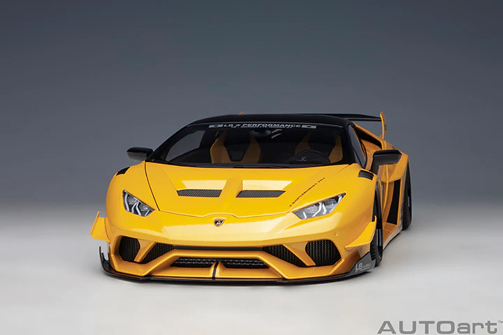 AUTOart Lamborghini Huracan GT Liberty Walk LB Silhouette Works Yellow Metallic 1:18 - Image 18