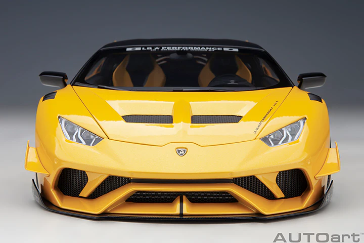 AUTOart Lamborghini Huracan GT Liberty Walk LB Silhouette Works Yellow Metallic 1:18 - Image 5