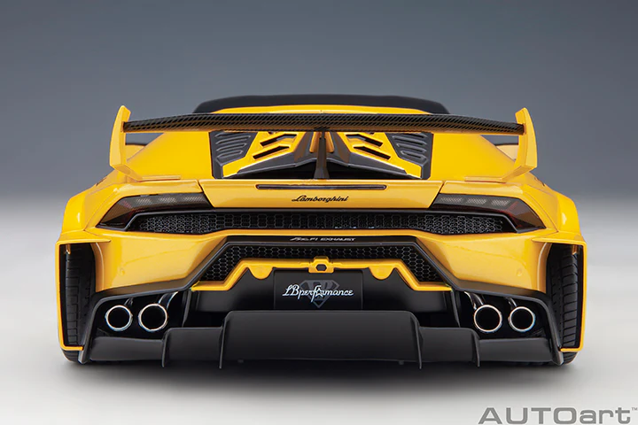 AUTOart Lamborghini Huracan GT Liberty Walk LB Silhouette Works Yellow Metallic 1:18 - Image 6