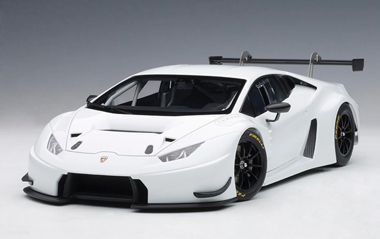 AUTOart Lamborghini Huracan GT3 Plain Body Version Blanco Isis (Solid White) 1:18 - Image 3