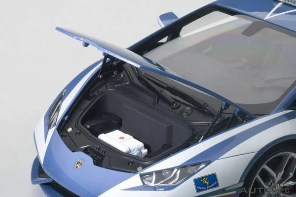 AUTOart 2014 Lamborghini Huracan LP610 Police Car Polizia Italiana 1:18 - Image 5