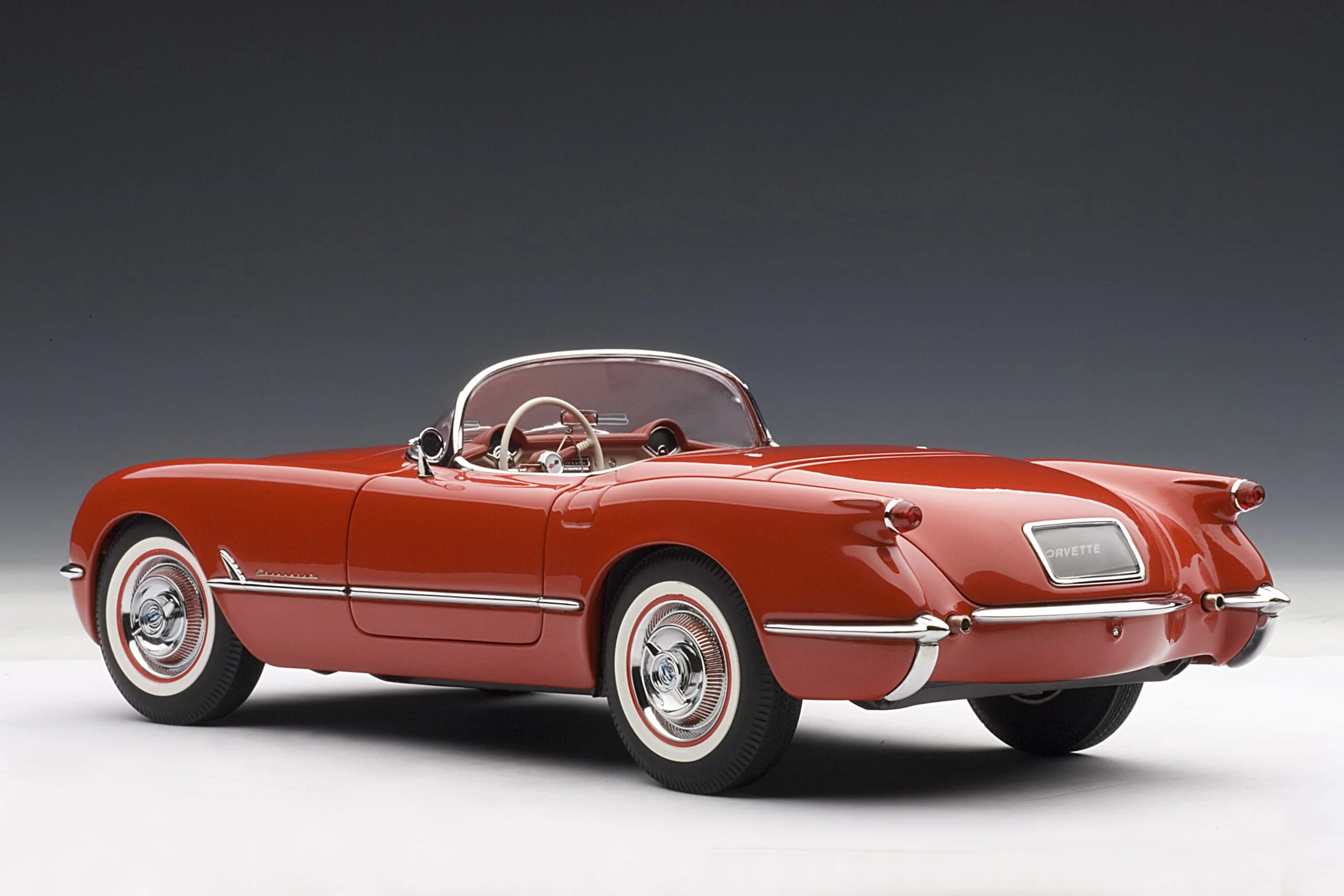AUTOart Millennium 1954 Chevy Corvette C1 Convertible Red 1:18 - Image 2