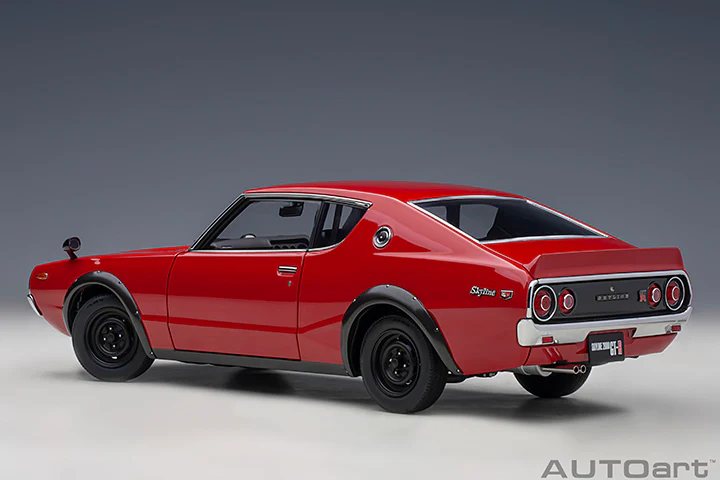 AUTOart Nissan Skyline 2000 GT-R (KPGC110) Standard Version Red 1:18 - Image 2