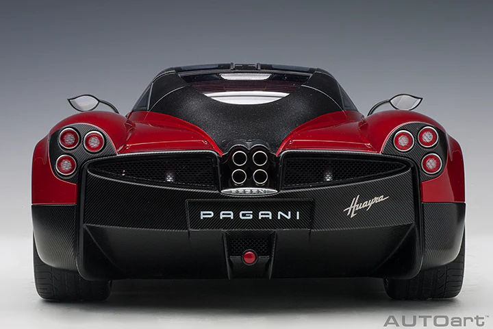 AUTOart Pagani Huayra Red Metallic w/ Silver Wheels 1:12 - Image 6