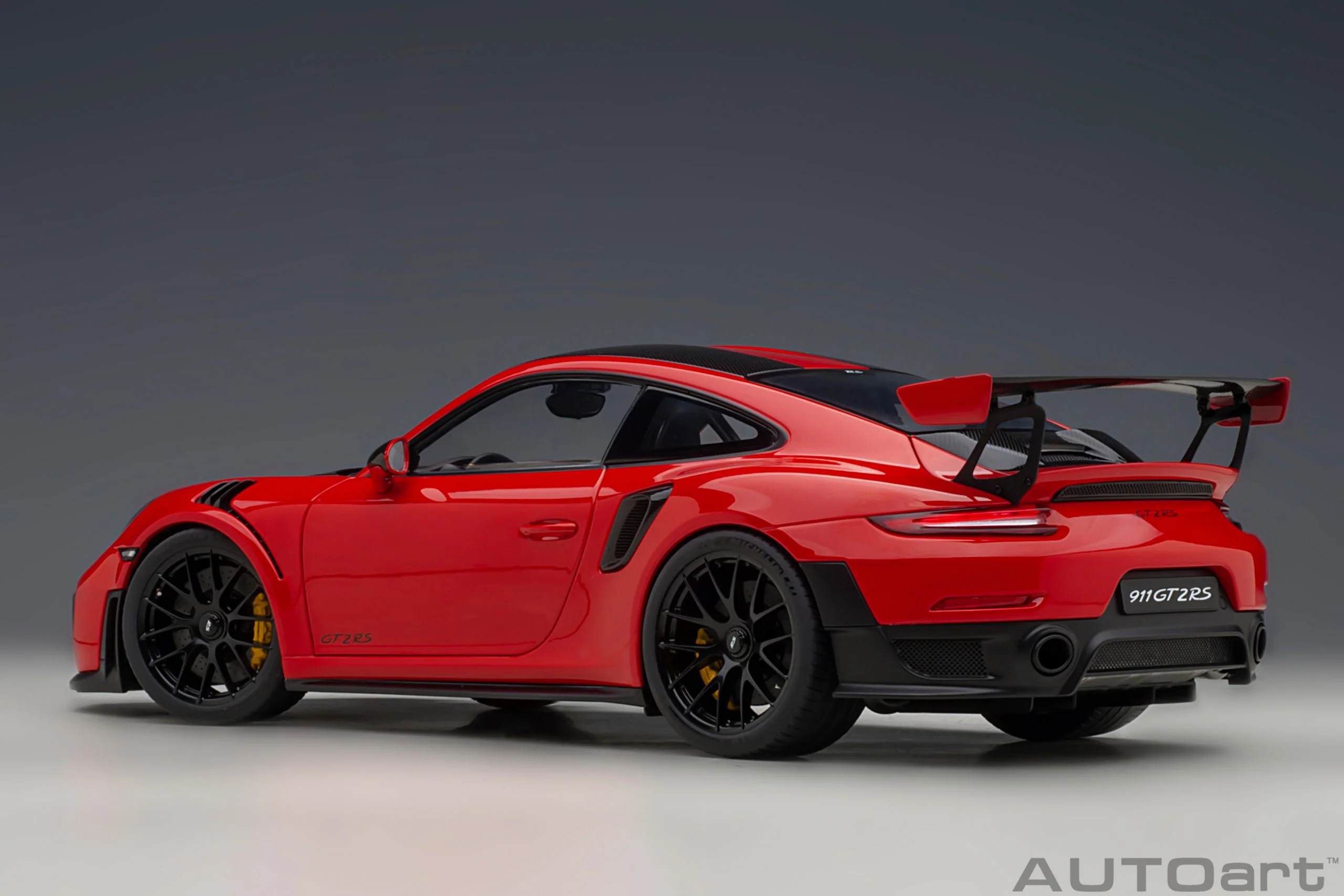 AUTOart Porsche 911 991.2 GT2 RS w/ Weissach Pkg Guards Red 1:18 - Image 2