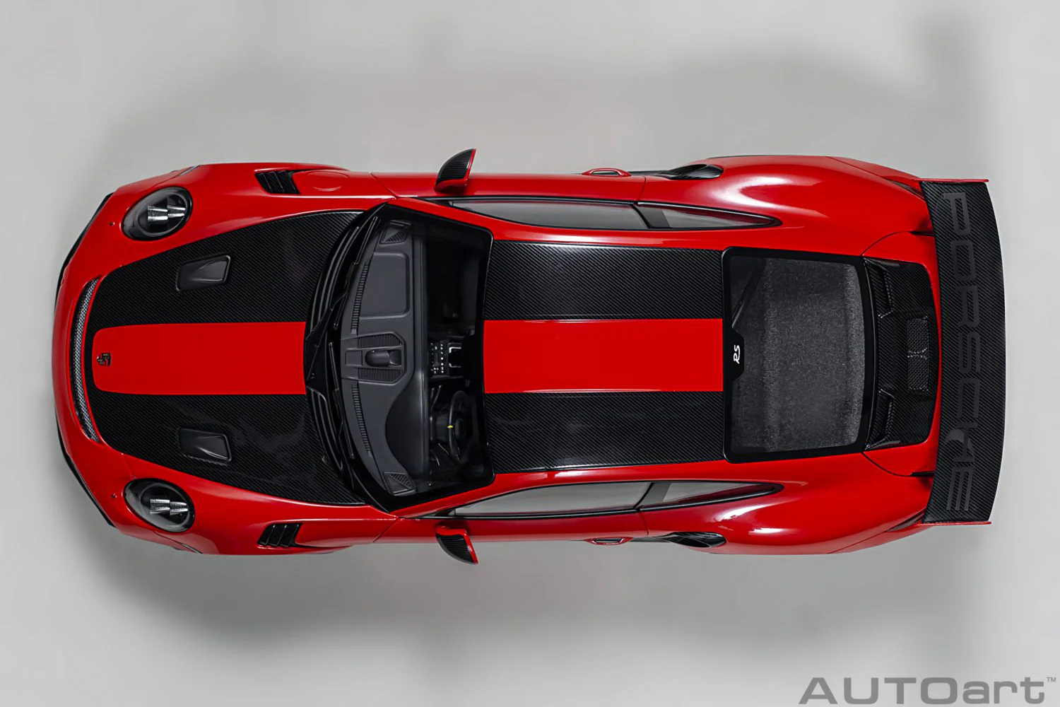 AUTOart Porsche 911 991.2 GT2 RS w/ Weissach Pkg Guards Red 1:18 - Image 7