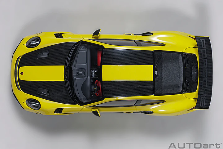 AUTOart Porsche 911 991.2 GT2 RS w/ Weissach Pkg Racing Yellow 1:18 - Image 7