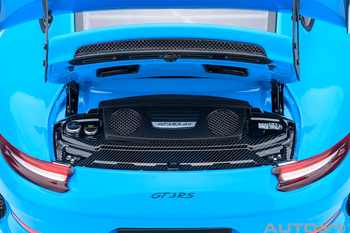 AUTOart Porsche 911 991.2 GT3 RS Riviera Blue 1:18 - Image 12