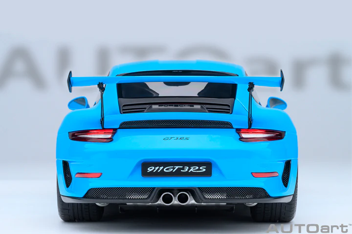 AUTOart Porsche 911 991.2 GT3 RS Riviera Blue 1:18 - Image 6