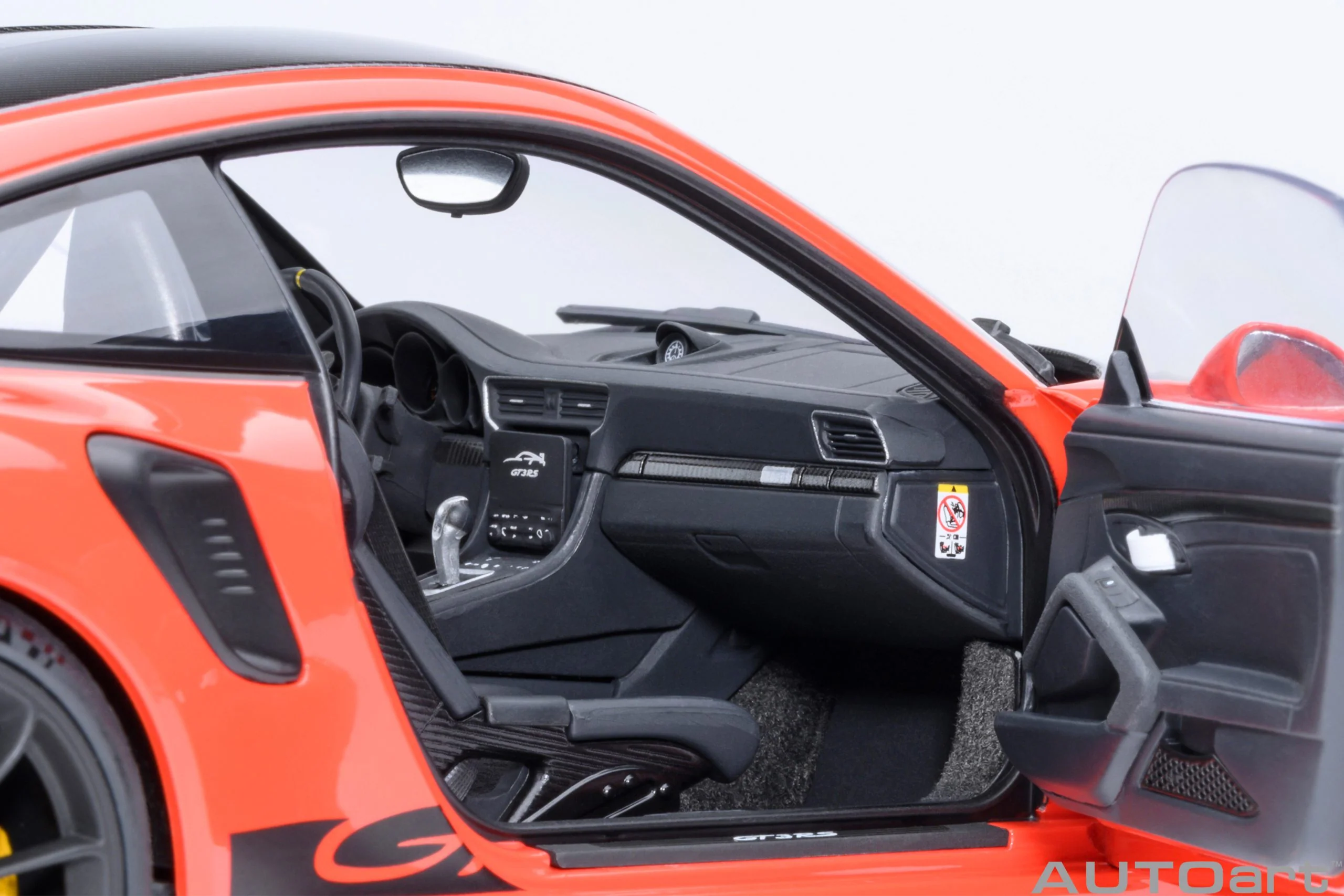 AUTOart Porsche 911 991.2 GT3 RS w/ Weissach Pkg Lava Orange 1:18 - Image 10