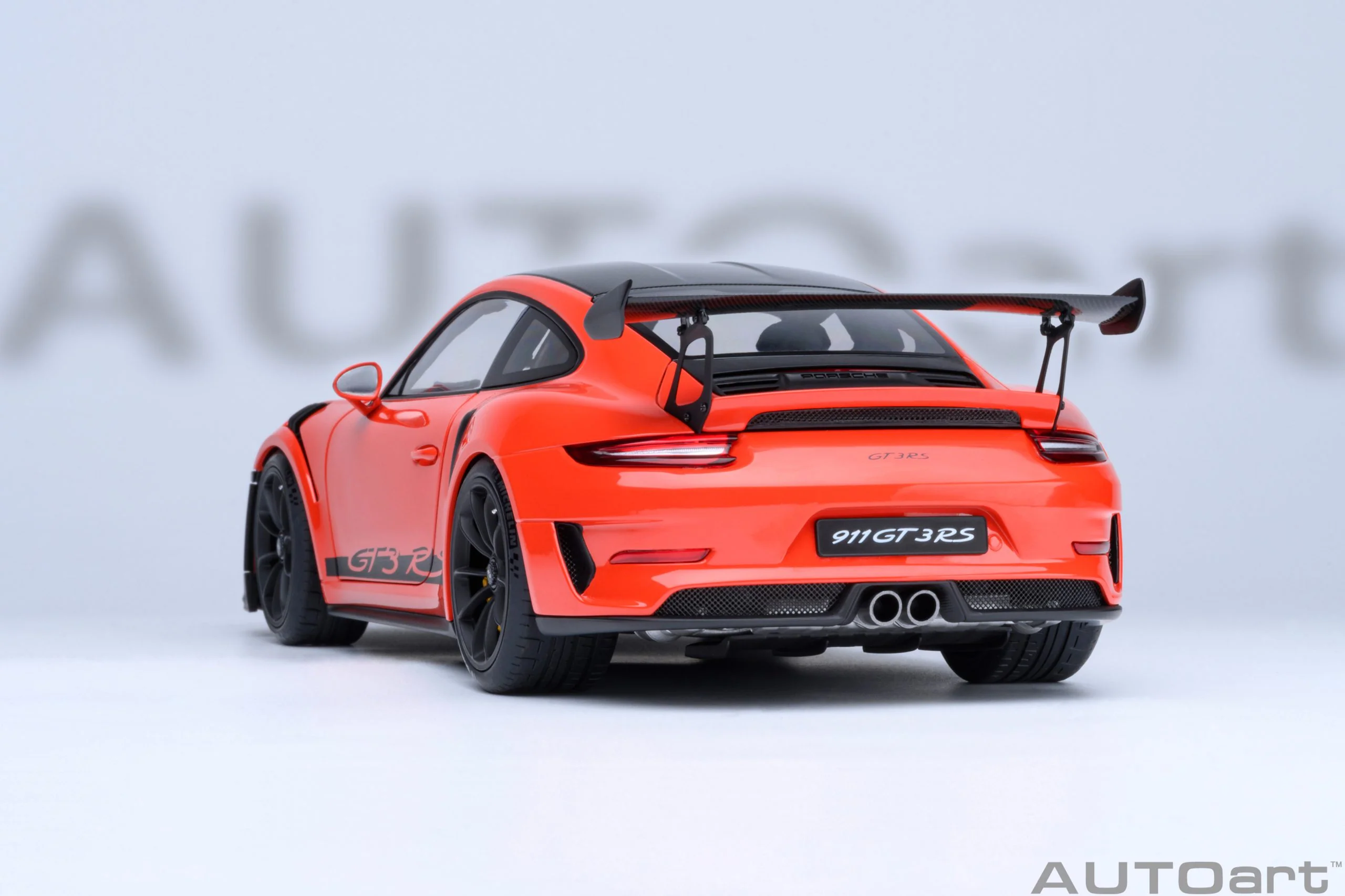 AUTOart Porsche 911 991.2 GT3 RS w/ Weissach Pkg Lava Orange 1:18 - Image 20