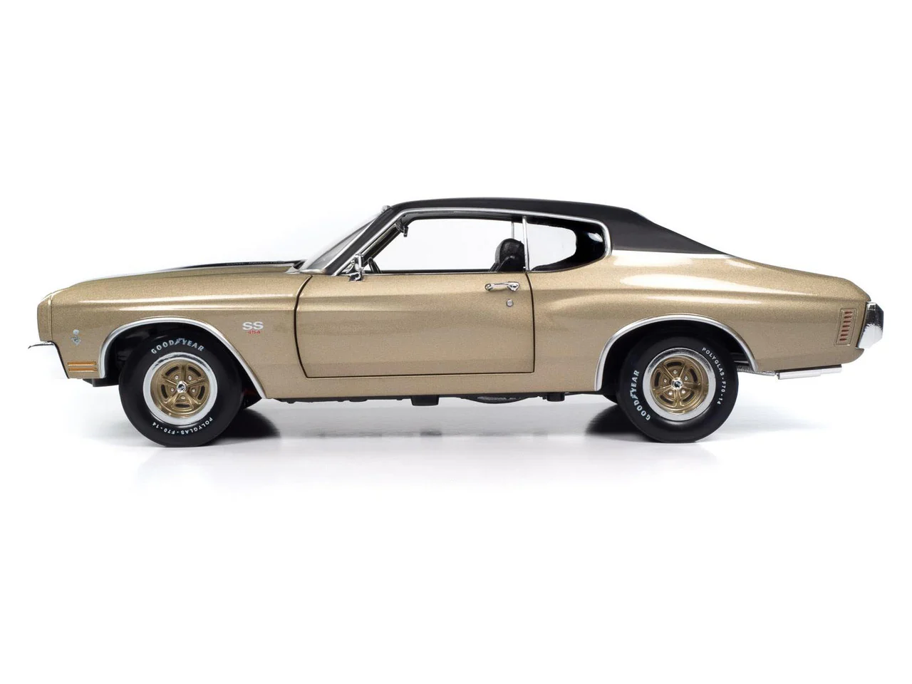 Autoworld 1970 Chevy Chevelle SS MCACN Coupe Centennial Gold 1:18 - Image 6