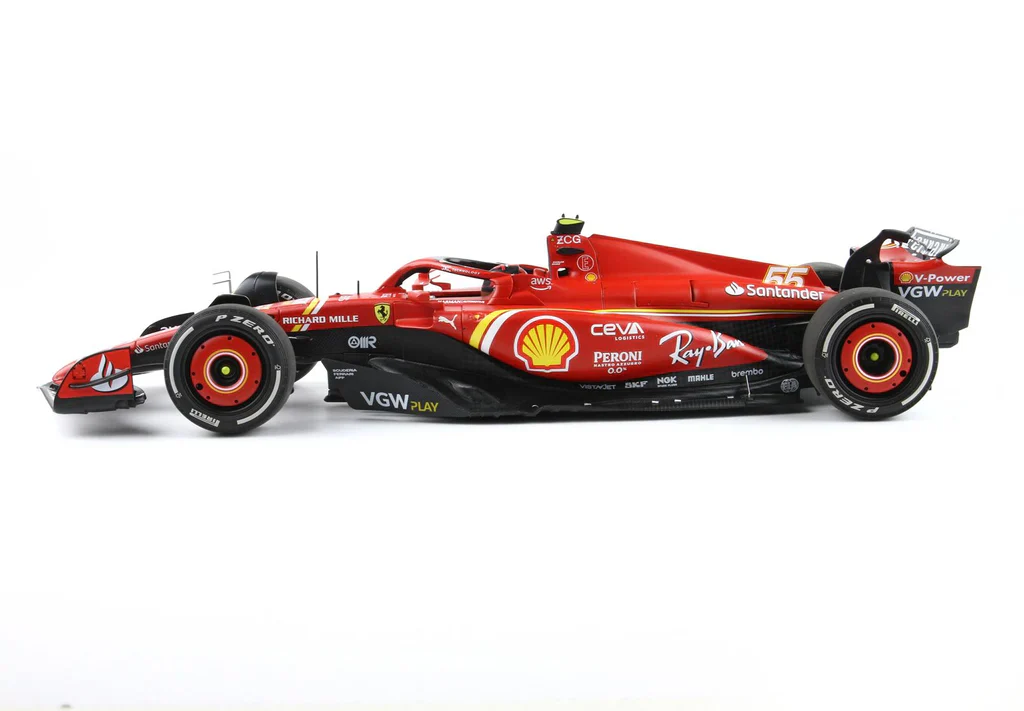 BBR Ferrari F1 SF-24 Team Scuderia #55 Winner Australia GP 2024 (Sainz) Red 1:18 - Image 2