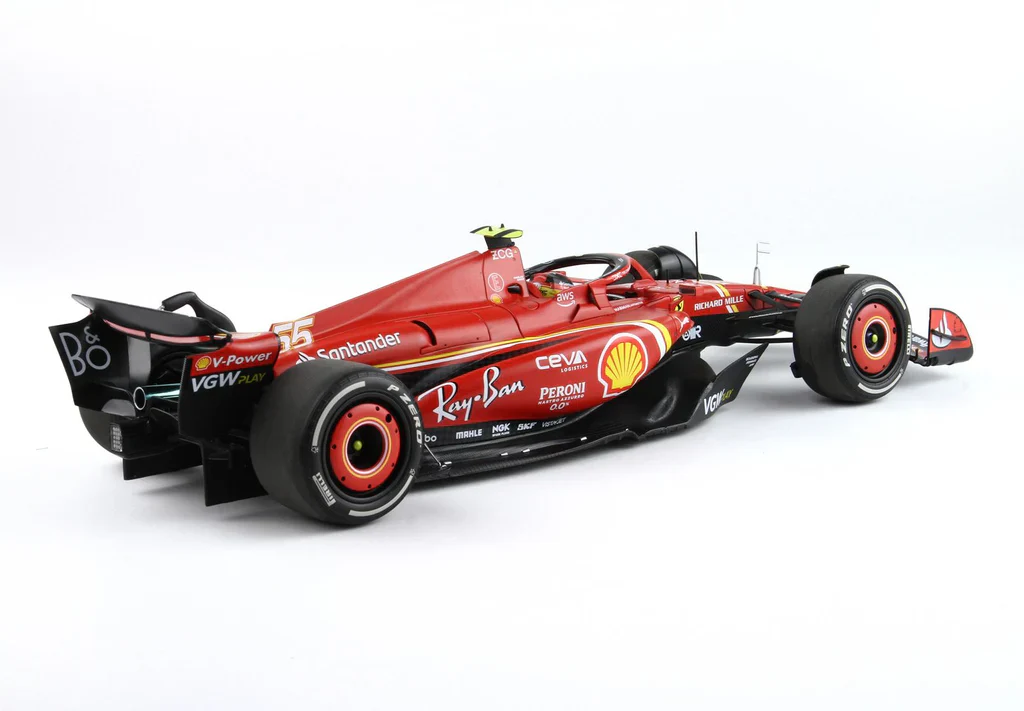 BBR Ferrari F1 SF-24 Team Scuderia #55 Winner Australia GP 2024 (Sainz) Red 1:18 - Image 3