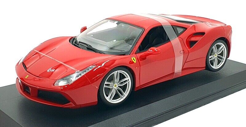 Bburago 2016 Ferrari 488 GTB Rossa Corsa Red 1:18 - Image 4