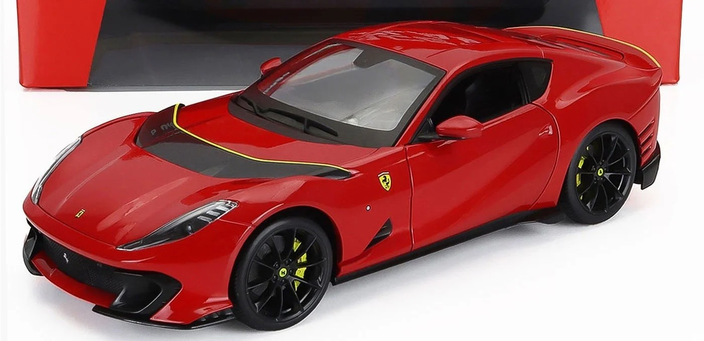Bburago 2021 Ferrari 812 Competizione Rossa Corsa Red 1:18 - Image 3