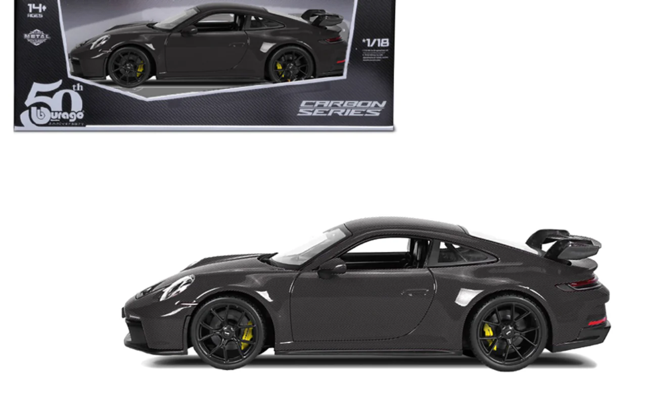Bburago Porsche 911 992 GT3 50th Anniversary Full Carbon Fiber 1:18 - Image 2