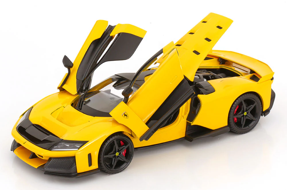 Bburago Race & Play 2024 Ferrari F80 Yellow (Giallo) 1:18 - Image 2