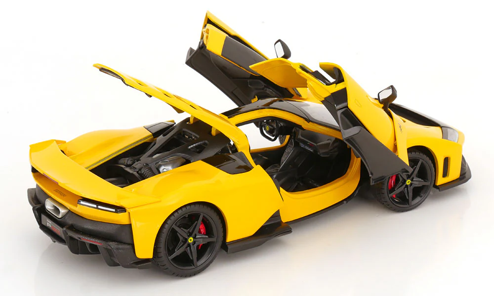 Bburago Race & Play 2024 Ferrari F80 Yellow (Giallo) 1:18 - Image 4