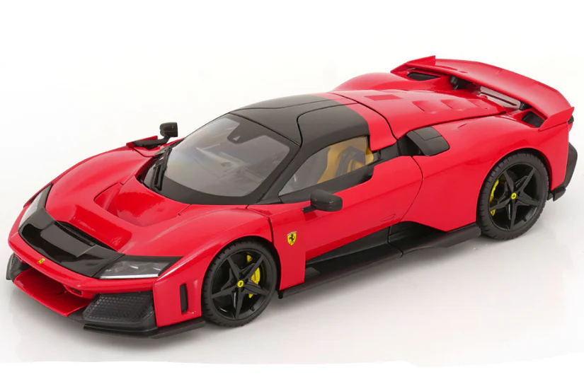 Bburago Signature Series 2024 Ferrari F80 Red (Rossa Corsa) w/ Black Wheels 1:18