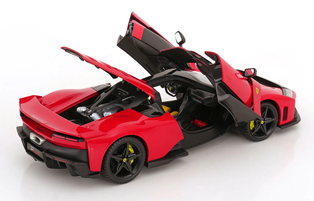 Bburago Signature Series 2024 Ferrari F80 Red (Rossa Corsa) w/ Black Wheels 1:18 - Image 4