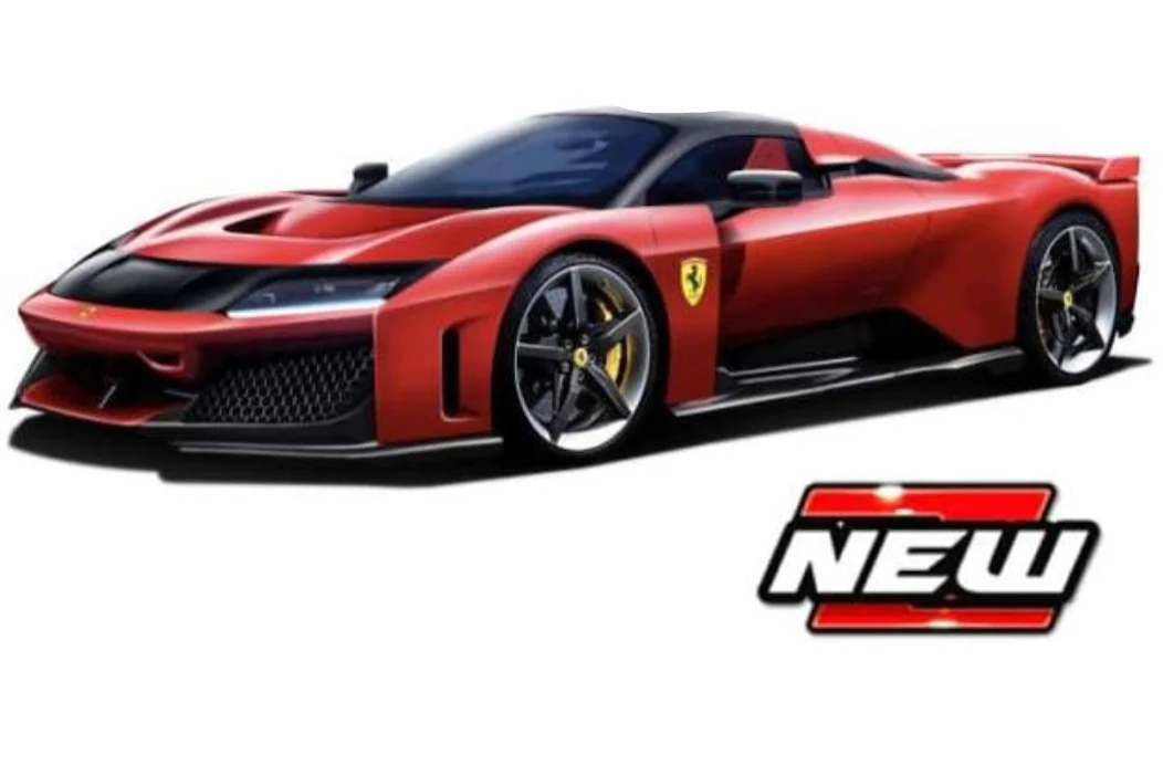Bburago Signature Series 2024 Ferrari F80 Red (Rosso Corsa) w/ Silver & Black Wheels 1:18