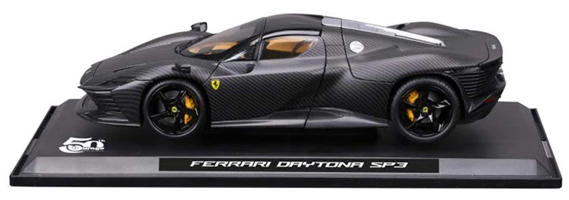 Bburago Ferrari Daytona SP3 50th Anniversary Full Carbon Fiber 1:18 - Image 2