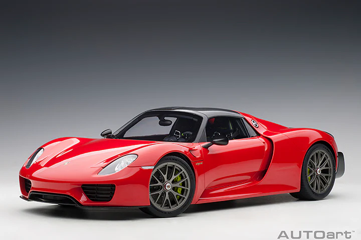 AUTOart Porsche 918 Spyder Weissach Package Guards Red 1:12