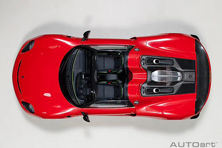 AUTOart Porsche 918 Spyder Weissach Package Guards Red 1:12 - Image 9