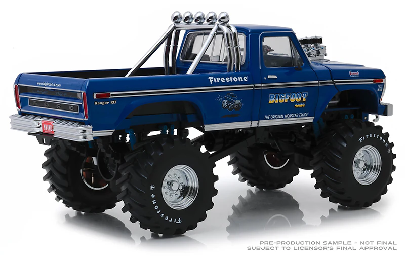 Greenlight 1974 Ford F-250 Monster Truck "Bigfoot" Blue 1:18 - Image 2