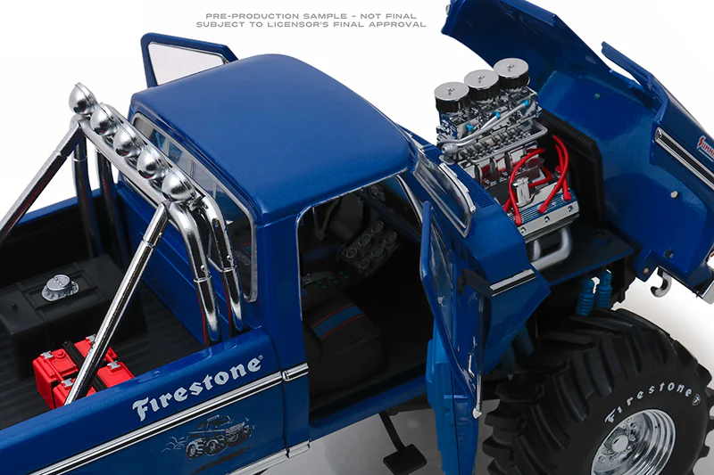 Greenlight 1974 Ford F-250 Monster Truck "Bigfoot" Blue 1:18 - Image 4