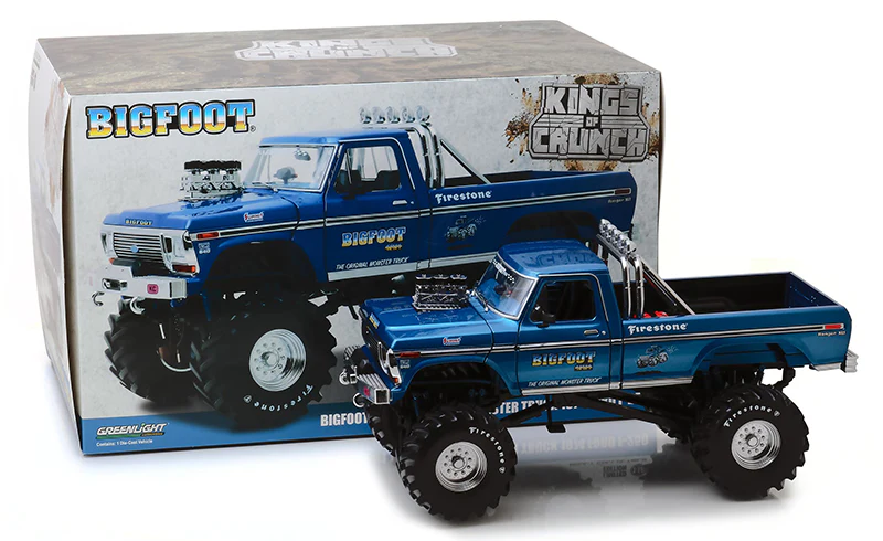 Greenlight 1974 Ford F-250 Monster Truck "Bigfoot" Blue 1:18 - Image 5