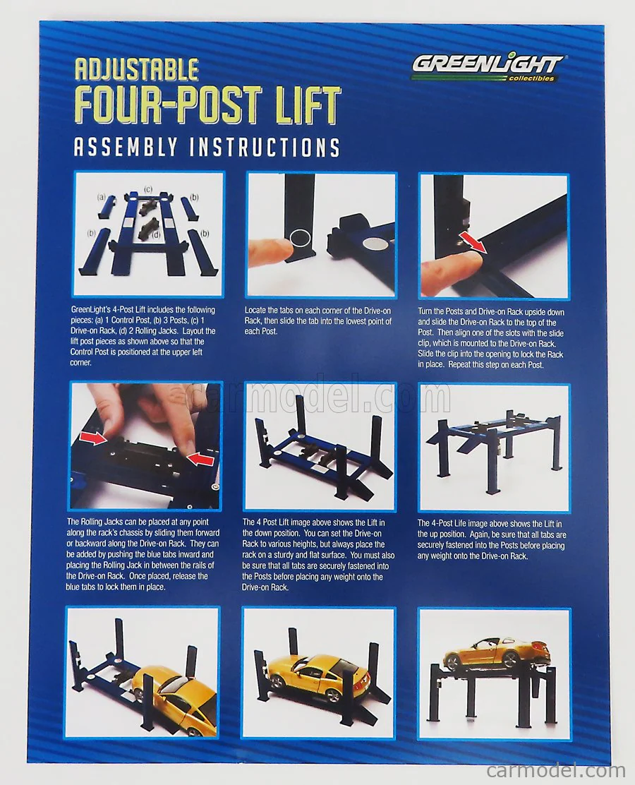 Greenlight - Accessories - BF GOODRICH Garage Set - Four Post Lift 1:18 - Image 4