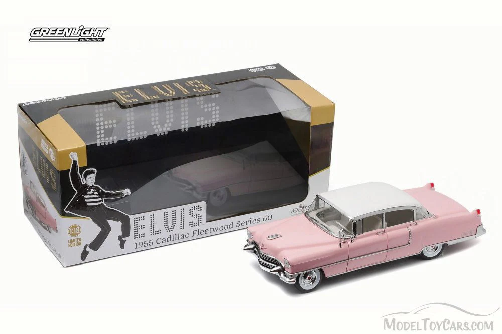 Greenlight Elvis Presley's Pink 1955 Cadillac Fleetwood Series 60 1:18 - Image 3